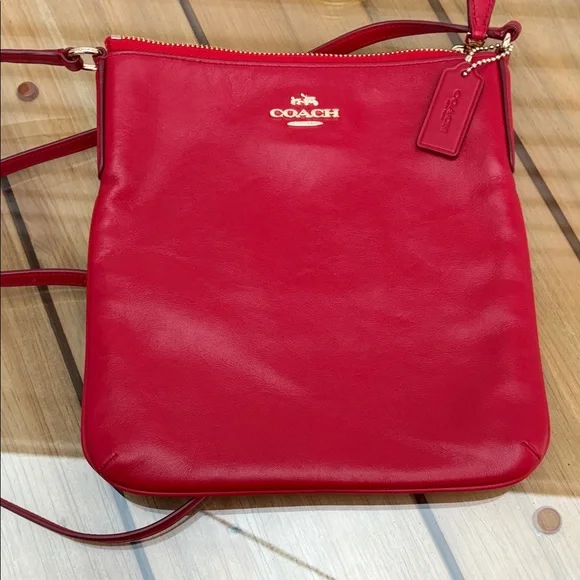 Coach Vibrant Red Crossbody Bag - Picture 10 of 11